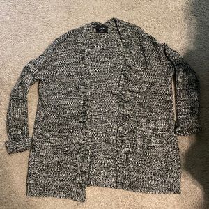 Black and white sweater cardigan